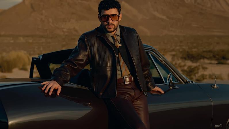 Bad Bunny wears a Valentino jacket, shirt and pants with Willy Chavarria boots on the cover of Vogue’s Best Dressed 2025 issue. Coco Capitan