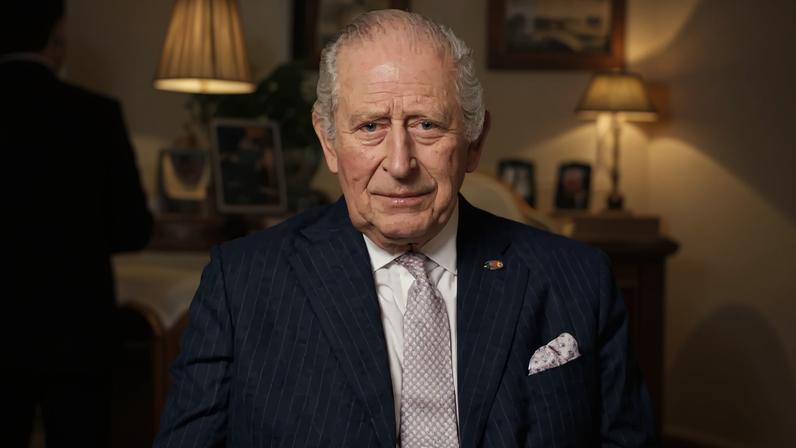 King Charles III just gave an emotional — and positive — update on his cancer battle. via REUTERS