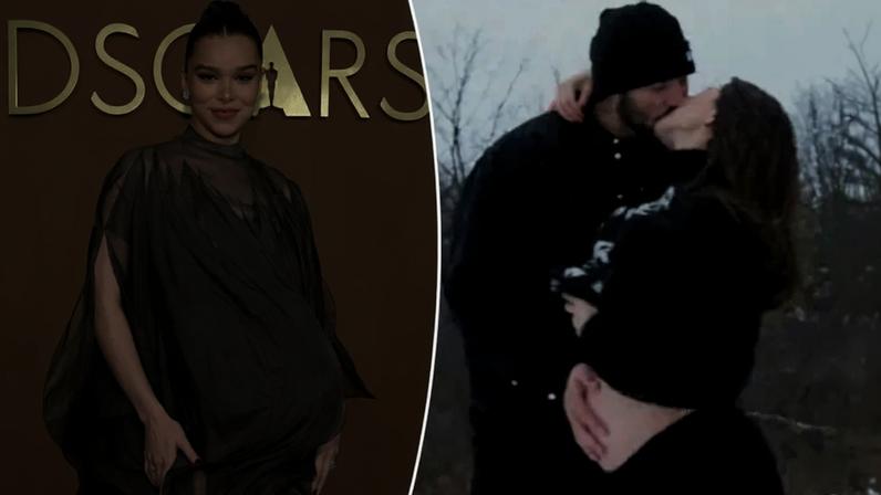 Hailee Steinfeld and Josh Allen have a baby on the way. Getty Images