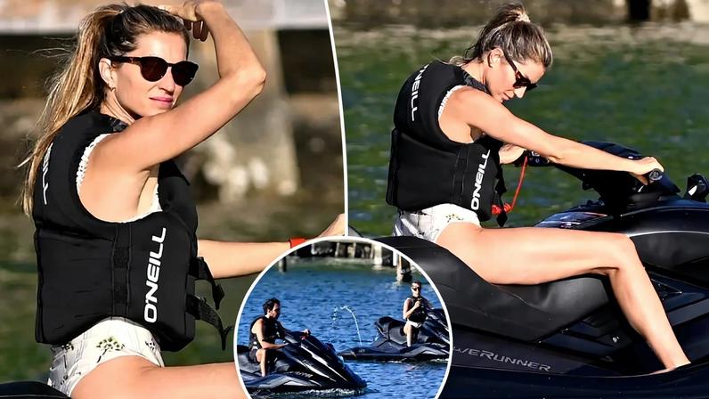 Gisele Bündchen and her boyfriend, Joaquim Valente, were seen soaking up the sun on jet skis. BACKGRID
