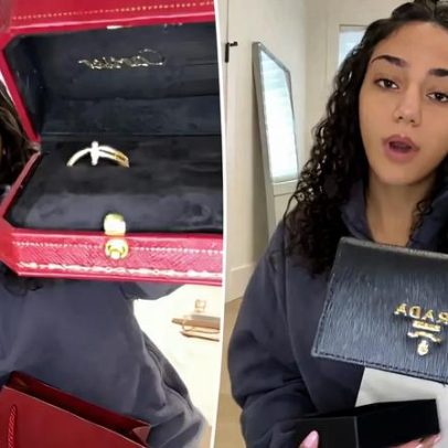 Antonia Gorga exibe Natal com itens de alto valor, Cartier e Prada