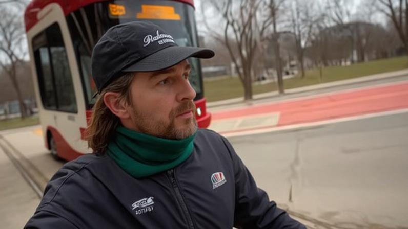 Homem em Toronto corre à frente de bondes para expor lentidão do transporte