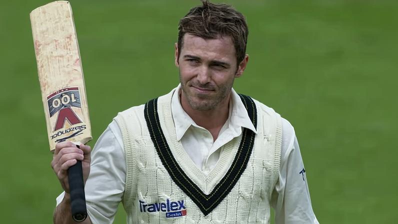 Damien Martyn acknowledges the crowd after scoring a century against England in 2001. The Australia cricketer is in a serious condition in hospital.