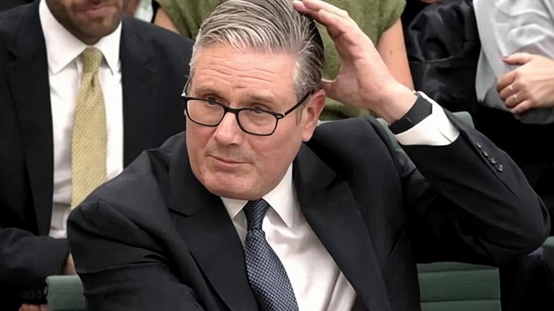 Keir Starmer appears before the liaison committee in the House of Commons in London.