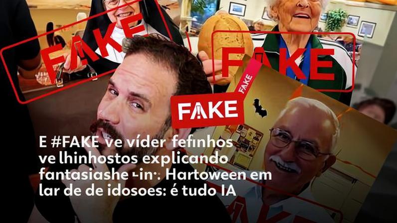 1 de 4 É #FAKE vídeo que mostra mulher sendo levada pela ventania; cenas foram criadas com IA — Foto: Reprodução