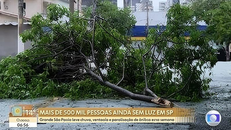 1 de 1 — Clientes da Enel em SP ficam quase 10 vezes mais tempo sem luz do que na Itália, país-sede da empresa — Foto: TV Globo