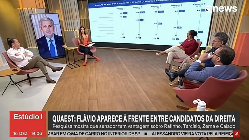Quaest: Lula vence Flávio Bolsonaro, Tarcísio, Ratinho Jr., Caiado e Zema em 2º turno