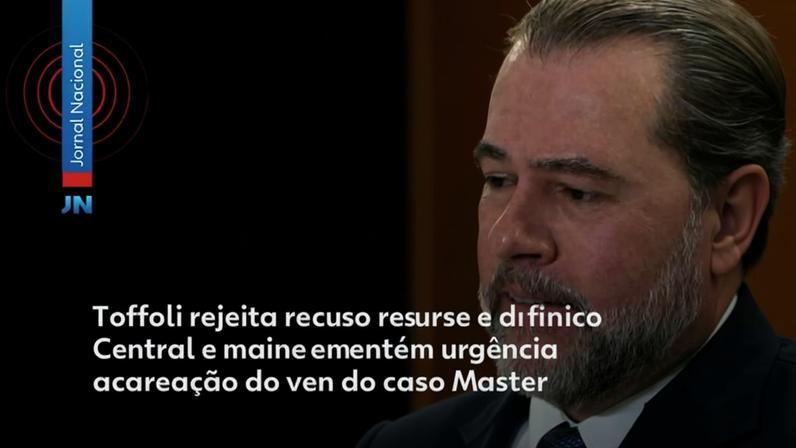 Toffoli rejeita recurso do Banco Central e mantém urgência na acareação do caso Master
