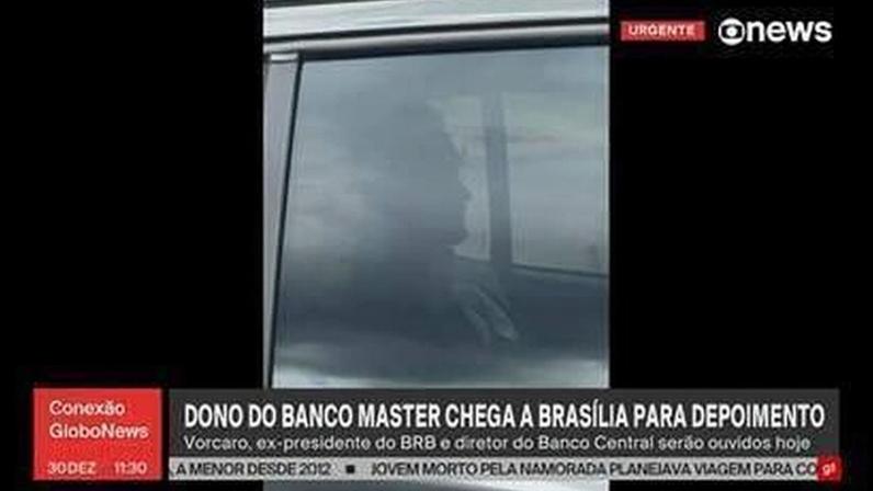 Daniel Vorcaro chega a Brasília para depoimento
