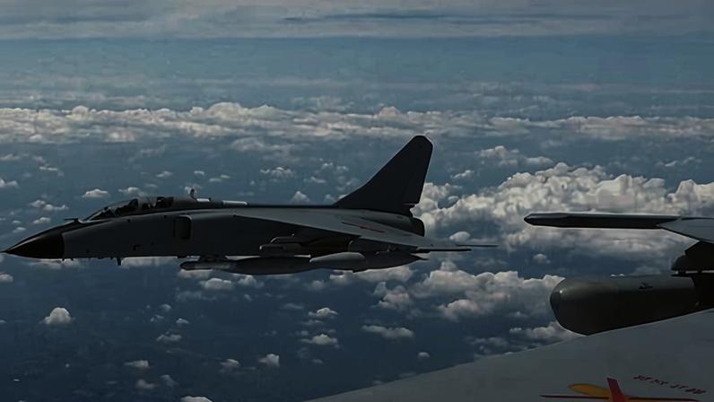 Chinese military aircraft in exercises around Taiwan last year. The PLA says it surrounded Taiwan on Monday morning using, naval, air force and rocket forces during live-fire drills.