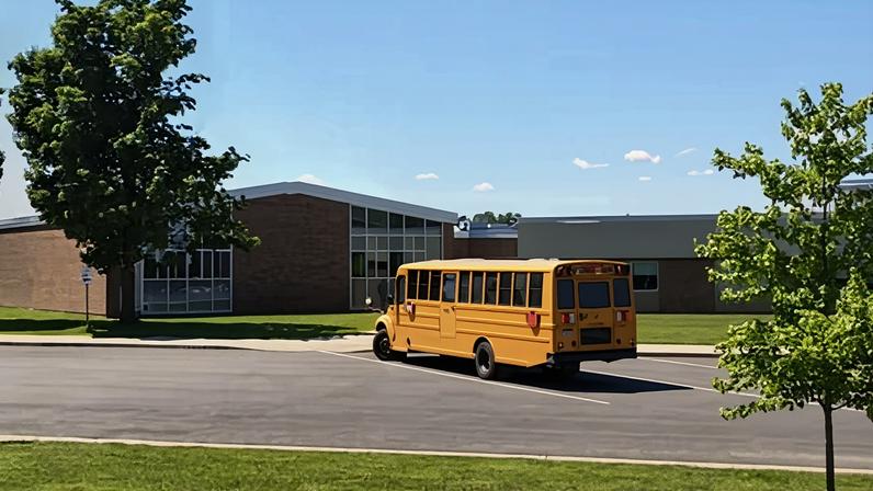 The Salmon River central school district in Fort Covington, New York.