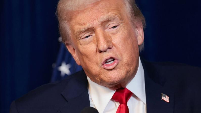 U.S. President Donald Trump speaks during a press conference with Israeli Prime Minister Benjamin Netanyahu (not pictured) after meeting at Trump’s Mar-a-Lago club in Palm Beach, Florida, U.S., December 29, 2025. REUTERS/Jonathan Ernst