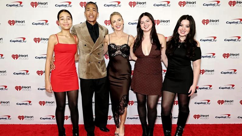 TJ Holmes and Amy Robach stepped out at iHeart Radio’s 2025 Jingle Ball with their blended family. Getty Images for iHeartRadio