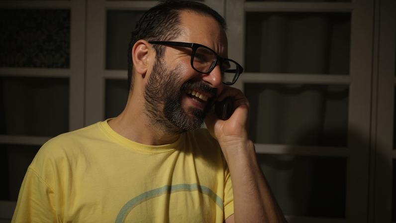 Alaa Abd el Fattah pictured in September in Cairo after he was given a presidential pardon.