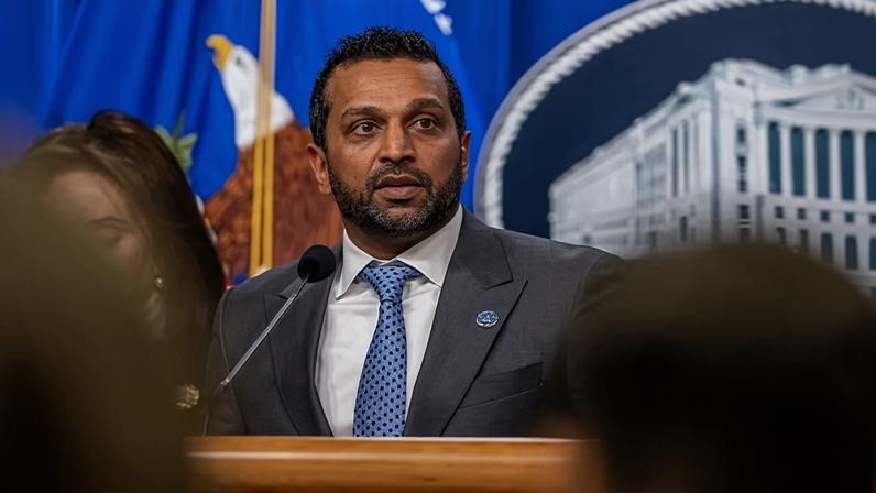 FBI Director Kash Patel speaks during a news conference on 04 December 2025.