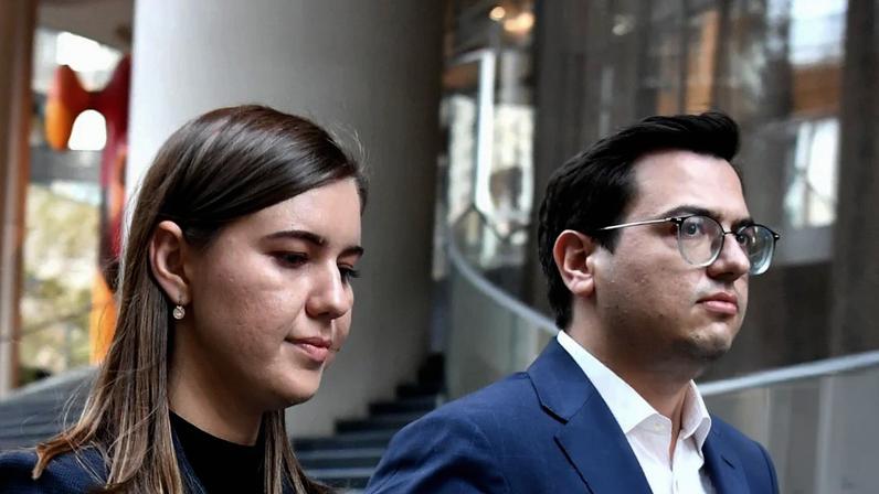 Brittany Higgins and David Sharaz have been declared bankrupt.