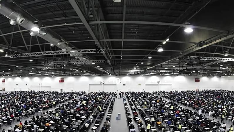 Almost 4,000 would-be accountants sit their ACCA exams at London's Excel centre. The accounting body has more than half a million students.