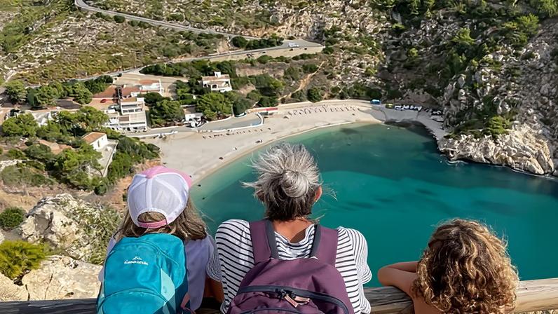 Sharon Ward and family hiking in Spain in 2022. Photograph: courtesy of Sharon Ward