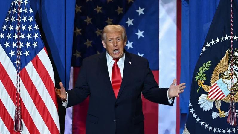 ‘Even congressional Republicans are starting to desert him as they see that the wannabe emperor has no clothes.’ Photograph: Andrew Caballero-Reynolds/AFP/Getty Images