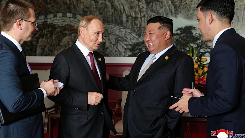 North Korean leader Kim Jong-un has sent a new year’s greeting to Vladimir Putin, celebrating their two countries’ alliance.