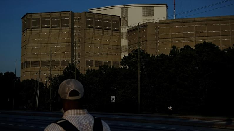 Th DeKalb county jail in Decatur, Georgia, in 2020.
