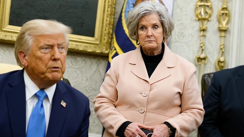 President Donald Trump and chief of staff Susie Wiles in the oval office in February. Photograph: Anna Moneymaker/Getty Images