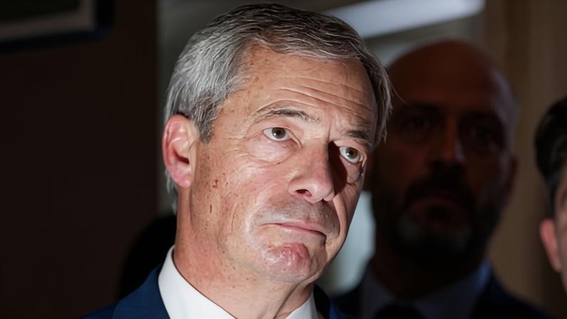 Nigel Farage, leader of Reform UK, which has proposed capping overseas aid at £1bn a year.