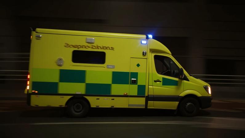File photo of an ambulance. An investigation into the cause of the fire is ongoing.