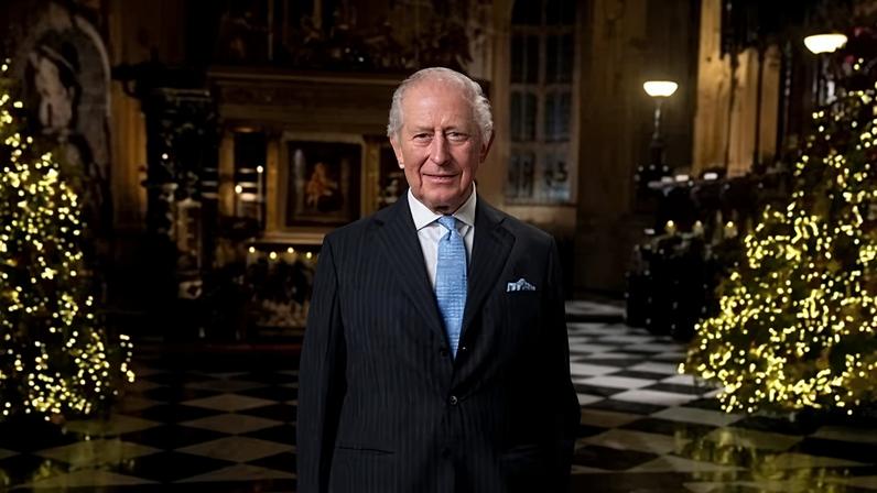 King Charles urged the nation to ‘cherish the values of compassion and reconciliation’. Photograph: Aaron Chown/PA