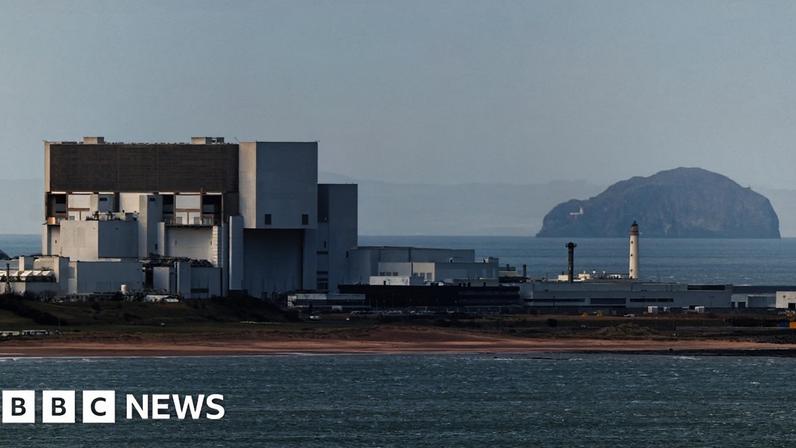Torness nuclear power station sits on the Firth of Forth close to the Bass Rock