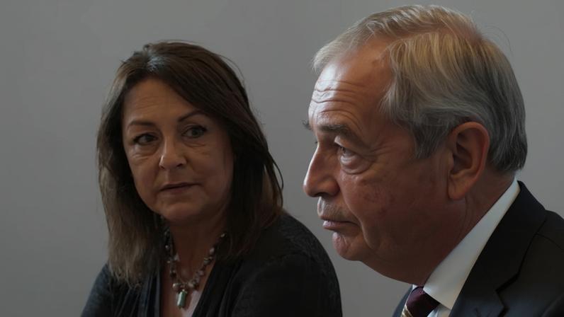 The leader of Kent council, Linden Kemkaran (pictured with Nigel Farage), has suggested Reform hold an inquiry into whether Covid vaccines are linked to cancer.