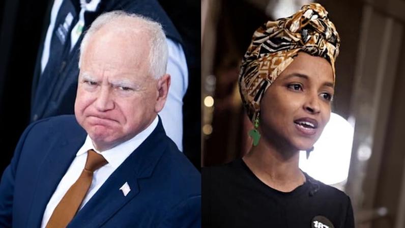 Tim Walz, and Ilhan Omar.