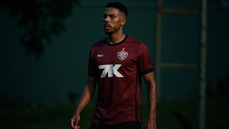 Willian Oliveira em treino do Vitória. Foto: Victor Ferreira/EC Vitória
