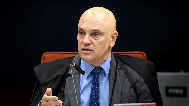 Alexandre de Moraes em julgamento do núcleo 3 da trama golpista — Foto: Gustavo Moreno/STF