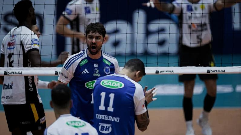 Sada Cruzeiro x Praia Clube Uberlândia (Foto: Agência i7/Sada Cruzeiro)