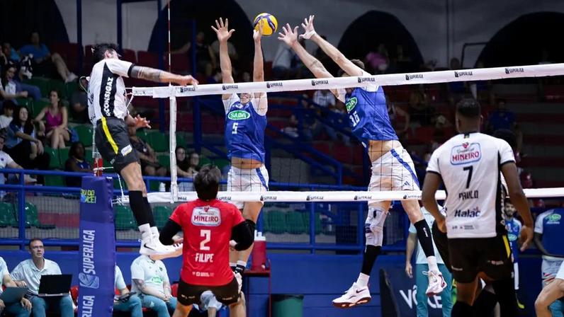 Sada Cruzeiro x Praia Clube Uberlândia (Foto: Agência i7/Sada Cruzeiro)