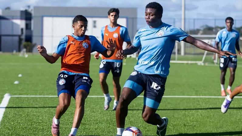 Treino do sub-20 do Bahia antes do Campeonato Baiano (Foto: Rafael Rodrigues / EC Bahia)