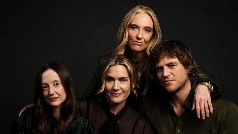 ‘Not falling apart in the corner was a challenge’ … Andrea Riseborough, Kate Winslet, Toni Collette and Johnny Flynn.