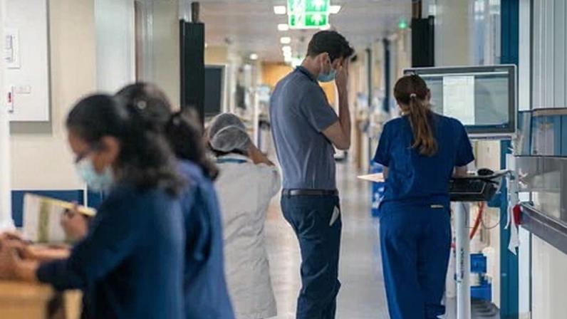 At this point last year the number of people in hospital stood at 1,861 patients, while in 2023 it was just 402. Photograph: Jeff Moore/PA