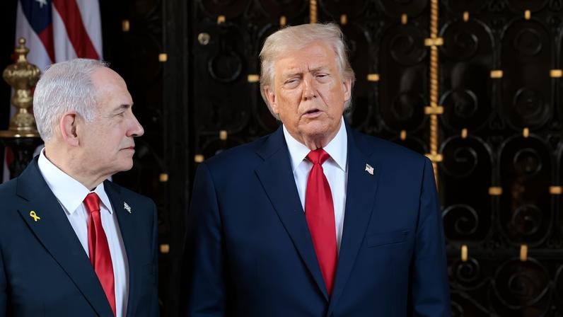 U.S. President Trump meets Israeli PM Netanyahu at Trump’s Mar-a-Lago club, in Palm Beach