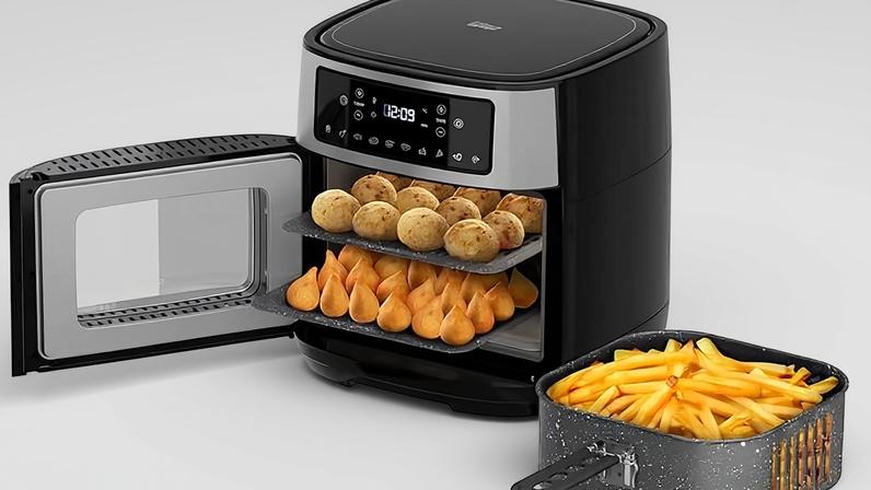 Cozinhar sem sujeira: como a Air Fryer Oven facilita a limpeza e a organização