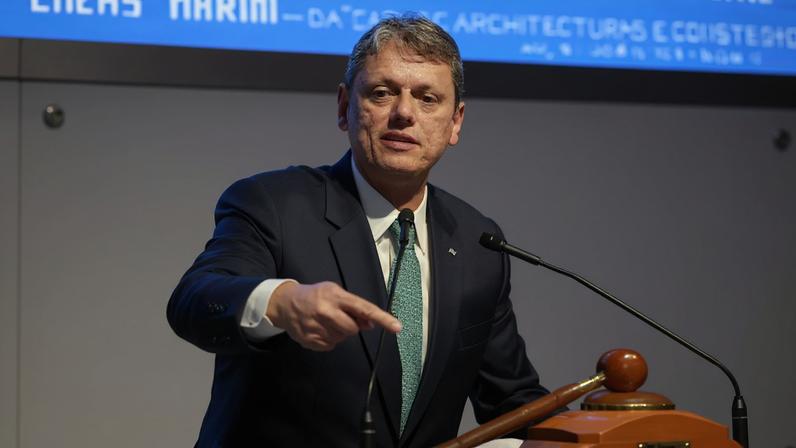 O governador de São Paulo, Tarcísio de Freitas, comentou a redução de penas pelo 8 de janeiro: o possível. (Foto: Sebastião Moreira / (EPA) EFE)