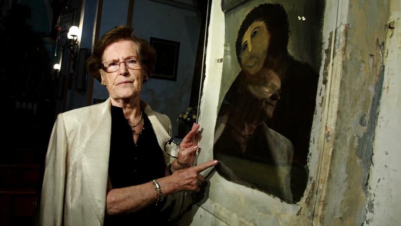 Mulher cujo afresco de Jesus malfeito viral morre aos 94 anos