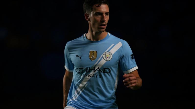 Vitor Reis em ação pelo City no Mundial de Clubes (Foto: David Ramos/Getty Images via AFP)