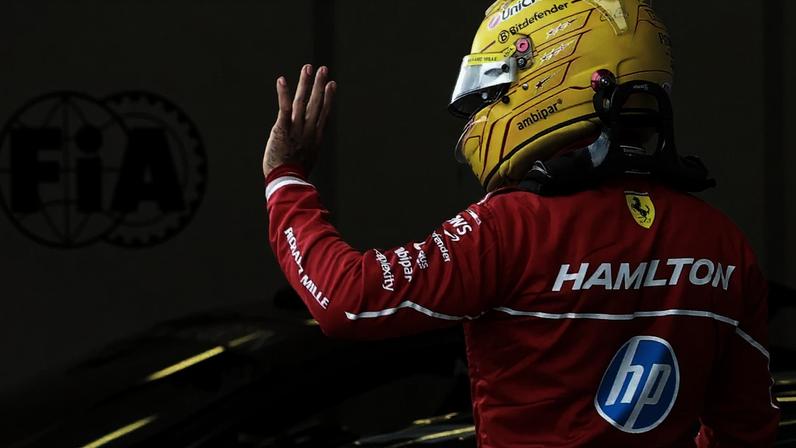 Lewis Hamilton após ser eliminado da classificação do Grande Prêmio do Azerbaijão de F1 (Foto: Anton Vaganov / AFP)