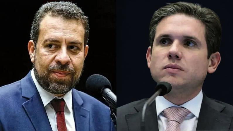Guilherme Boulos e Hugo Motta. (Foto: Mário Agra/Câmara; Bruno Spada/Câmara)