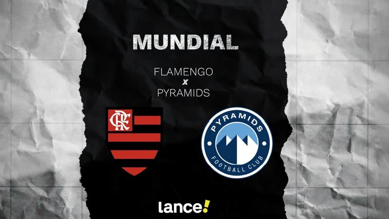 Flamengo x Pyramids (Foto: Arte/Lance!)