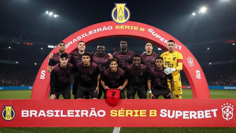 Athletico conseguiu o acesso na Série B na última rodada contra o América-MG. Foto: Robson Mafra/Agif/Gazeta Press