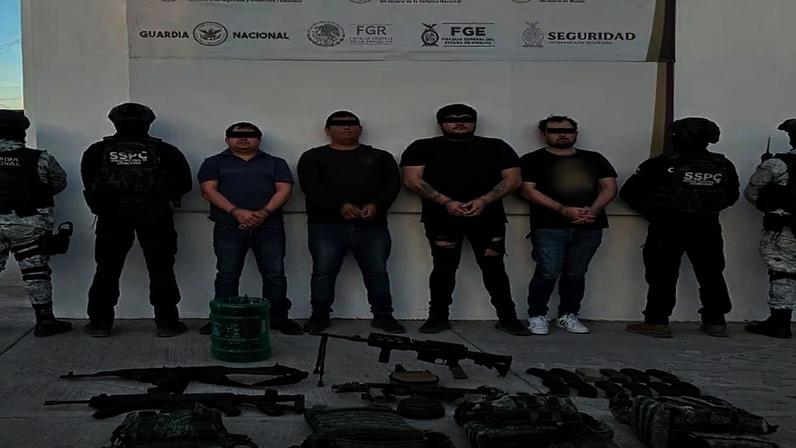 Detención de Barnabé Barraza, alias 'Berna', y otros integrantes de la facción criminal de 'Los Chapitos'.