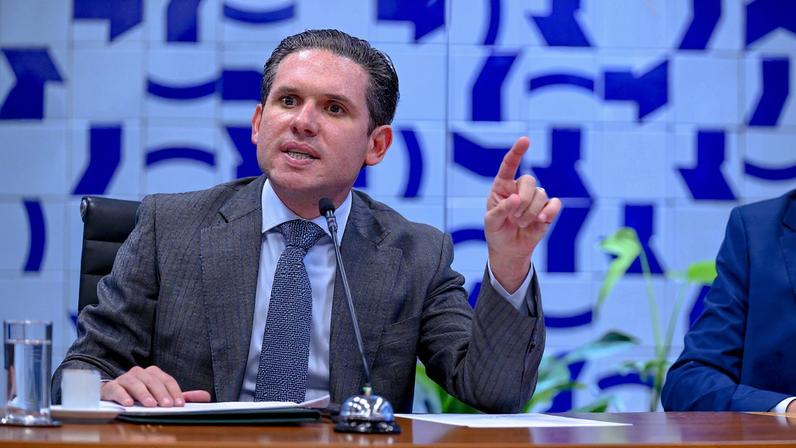Presidente da Câmara, Hugo Motta, rompeu com os líderes do PT e do PL (Foto: Douglas Gomes / CD Presidência)